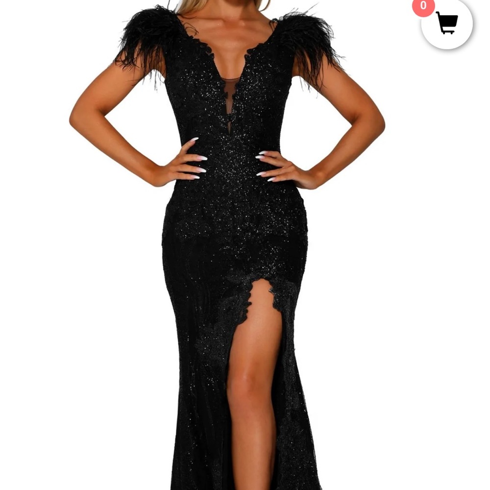 Black gown by Portia and Scarlett